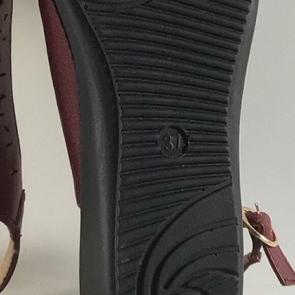 Soft walker womens open toe lightweight buckle sandals red size EU 37 US 6.5 - Picture 7 of 8